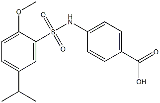 927638-05-9 4-{[(5-isopropyl-2-methoxyphenyl)sulfonyl]amino}benzoic acid