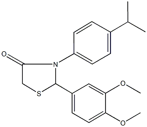 927638-07-1 2-(3,4-dimethoxyphenyl)-3-(4-isopropylphenyl)-1,3-thiazolidin-4-one