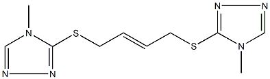 4-methyl-3-({4-[(4-methyl-4H-1,2,4-triazol-3-yl)sulfanyl]-2-butenyl}sulfanyl)-4H-1,2,4-triazole,927638-09-3,结构式
