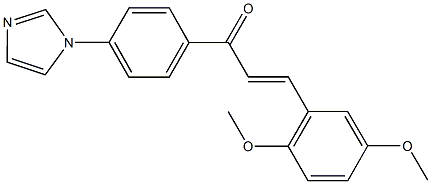 927638-22-0 3-(2,5-dimethoxyphenyl)-1-[4-(1H-imidazol-1-yl)phenyl]-2-propen-1-one