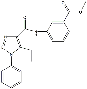 927639-00-7 methyl 3-{[(5-ethyl-1-phenyl-1H-1,2,3-triazol-4-yl)carbonyl]amino}benzoate