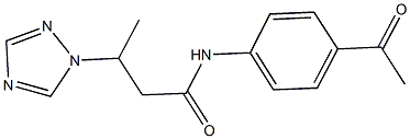 N-(4-acetylphenyl)-3-(1H-1,2,4-triazol-1-yl)butanamide|