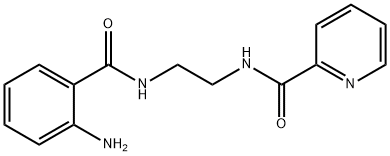 N-{2-[(2-aminobenzoyl)amino]ethyl}-2-pyridinecarboxamide Struktur