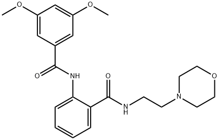 929966-02-9 3,5-dimethoxy-N-[2-({[2-(4-morpholinyl)ethyl]amino}carbonyl)phenyl]benzamide