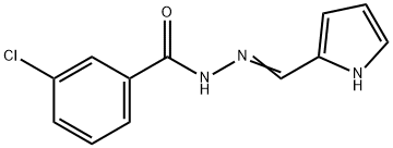 3-chloro-N'-(1H-pyrrol-2-ylmethylene)benzohydrazide 结构式
