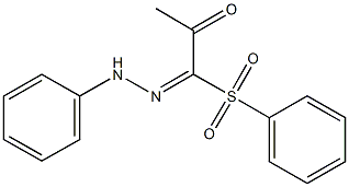 1-(phenylhydrazono)-1-(phenylsulfonyl)acetone Structure