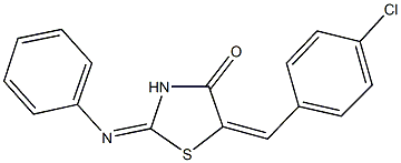 93989-47-0 5-(4-chlorobenzylidene)-2-(phenylimino)-1,3-thiazolidin-4-one