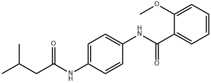 2-methoxy-N-{4-[(3-methylbutanoyl)amino]phenyl}benzamide Structure