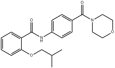 940209-83-6 2-isobutoxy-N-[4-(4-morpholinylcarbonyl)phenyl]benzamide