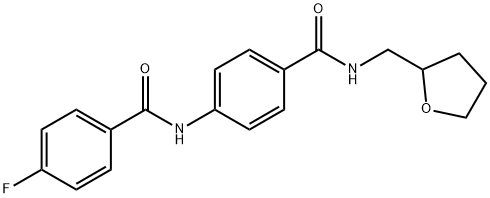 4-fluoro-N-(4-{[(tetrahydro-2-furanylmethyl)amino]carbonyl}phenyl)benzamide|