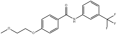 4-(2-methoxyethoxy)-N-[3-(trifluoromethyl)phenyl]benzamide|
