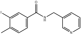 3-iodo-4-methyl-N-(3-pyridinylmethyl)benzamide Struktur