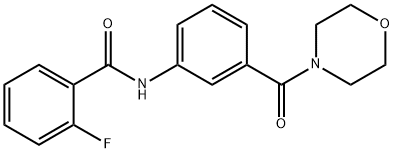 940505-71-5 2-fluoro-N-[3-(4-morpholinylcarbonyl)phenyl]benzamide