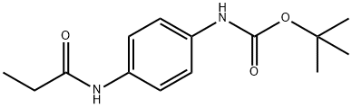 tert-butyl 4-(propionylamino)phenylcarbamate Structure