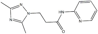 942033-80-9 3-(3,5-dimethyl-1H-1,2,4-triazol-1-yl)-N-(2-pyridinyl)propanamide