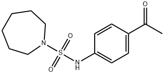 N-(4-acetylphenyl)-1-azepanesulfonamide Struktur