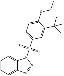 4-(1H-1,2,3-benzotriazol-1-ylsulfonyl)-2-tert-butylphenyl ethyl ether Structure