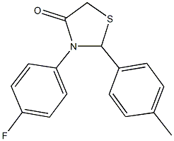 942359-03-7 3-(4-fluorophenyl)-2-(4-methylphenyl)-1,3-thiazolidin-4-one