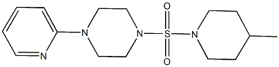 942863-69-6 1-[(4-methyl-1-piperidinyl)sulfonyl]-4-(2-pyridinyl)piperazine