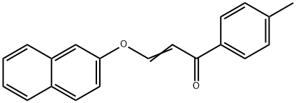 1-(4-methylphenyl)-3-(2-naphthyloxy)-2-propen-1-one Struktur