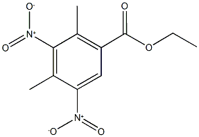 ethyl 3,5-dinitro-2,4-dimethylbenzoate Struktur