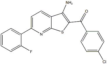[3-amino-6-(2-fluorophenyl)thieno[2,3-b]pyridin-2-yl](4-chlorophenyl)methanone