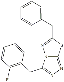 6-benzyl-3-(2-fluorobenzyl)[1,2,4]triazolo[3,4-b][1,3,4]thiadiazole