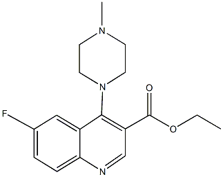 944770-20-1 ethyl 6-fluoro-4-(4-methyl-1-piperazinyl)-3-quinolinecarboxylate