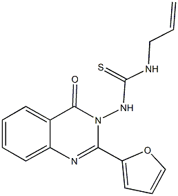N-allyl-N'-(2-(2-furyl)-4-oxo-3(4H)-quinazolinyl)thiourea Structure