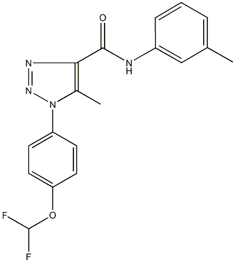 1-[4-(difluoromethoxy)phenyl]-5-methyl-N-(3-methylphenyl)-1H-1,2,3-triazole-4-carboxamide Structure