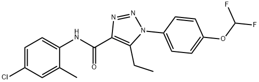 N-(4-chloro-2-methylphenyl)-1-[4-(difluoromethoxy)phenyl]-5-ethyl-1H-1,2,3-triazole-4-carboxamide|