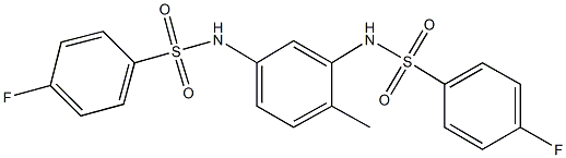 4-fluoro-N-(5-{[(4-fluorophenyl)sulfonyl]amino}-2-methylphenyl)benzenesulfonamide|