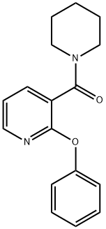 phenyl 3-(1-piperidinylcarbonyl)-2-pyridinyl ether Structure