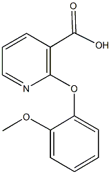 2-(2-methoxyphenoxy)nicotinic acid Struktur