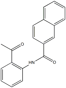 N-(2-acetylphenyl)-2-naphthamide Structure
