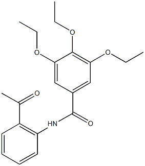 N-(2-acetylphenyl)-3,4,5-triethoxybenzamide Structure