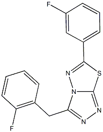 944776-71-0 3-(2-fluorobenzyl)-6-(3-fluorophenyl)[1,2,4]triazolo[3,4-b][1,3,4]thiadiazole