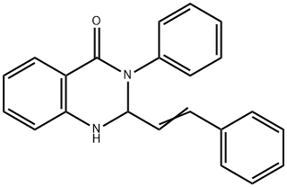 3-phenyl-2-(2-phenylvinyl)-2,3-dihydro-4(1H)-quinazolinone Structure