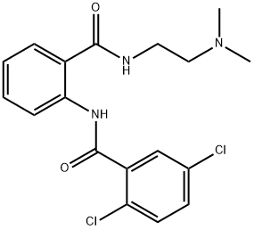 2,5-dichloro-N-[2-({[2-(dimethylamino)ethyl]amino}carbonyl)phenyl]benzamide,947822-02-8,结构式