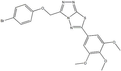 947907-17-7 3-[(4-bromophenoxy)methyl]-6-(3,4,5-trimethoxyphenyl)[1,2,4]triazolo[3,4-b][1,3,4]thiadiazole
