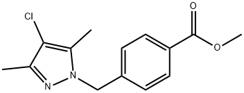 methyl 4-[(4-chloro-3,5-dimethyl-1H-pyrazol-1-yl)methyl]benzoate Structure