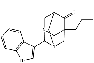 2-(1H-indol-3-yl)-5-methyl-7-propyl-1,3-diazatricyclo[3.3.1.1~3,7~]decan-6-one|