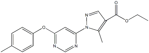957264-67-4 ethyl 5-methyl-1-[6-(4-methylphenoxy)-4-pyrimidinyl]-1H-pyrazole-4-carboxylate