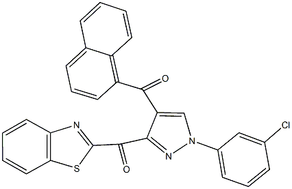 [3-(1,3-benzothiazol-2-ylcarbonyl)-1-(3-chlorophenyl)-1H-pyrazol-4-yl](1-naphthyl)methanone