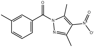 4-nitro-3,5-dimethyl-1-(3-methylbenzoyl)-1H-pyrazole,957354-71-1,结构式