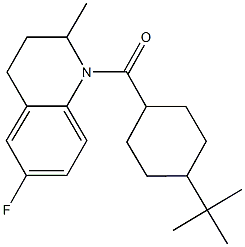 957490-18-5 1-[(4-tert-butylcyclohexyl)carbonyl]-6-fluoro-2-methyl-1,2,3,4-tetrahydroquinoline