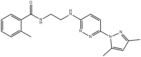 957499-94-4 N-(2-{[6-(3,5-dimethyl-1H-pyrazol-1-yl)-3-pyridazinyl]amino}ethyl)-2-methylbenzamide