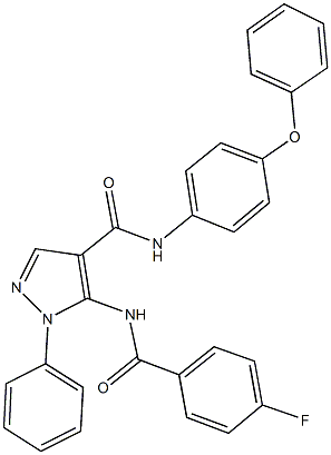 5-[(4-fluorobenzoyl)amino]-N-(4-phenoxyphenyl)-1-phenyl-1H-pyrazole-4-carboxamide|