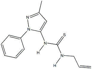 N-allyl-N'-(3-methyl-1-phenyl-1H-pyrazol-5-yl)thiourea Structure