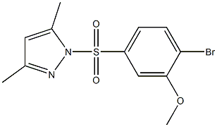 957511-53-4 2-bromo-5-[(3,5-dimethyl-1H-pyrazol-1-yl)sulfonyl]phenyl methyl ether